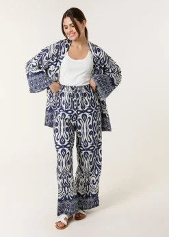 Blue Vanilla Navy Ornamental Two Co Ord Set