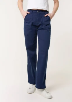 Blue Vanilla Navy Wide Leg Pocket Trouser