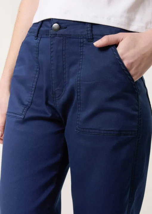 Blue Vanilla Navy Wide Leg Pocket Trouser