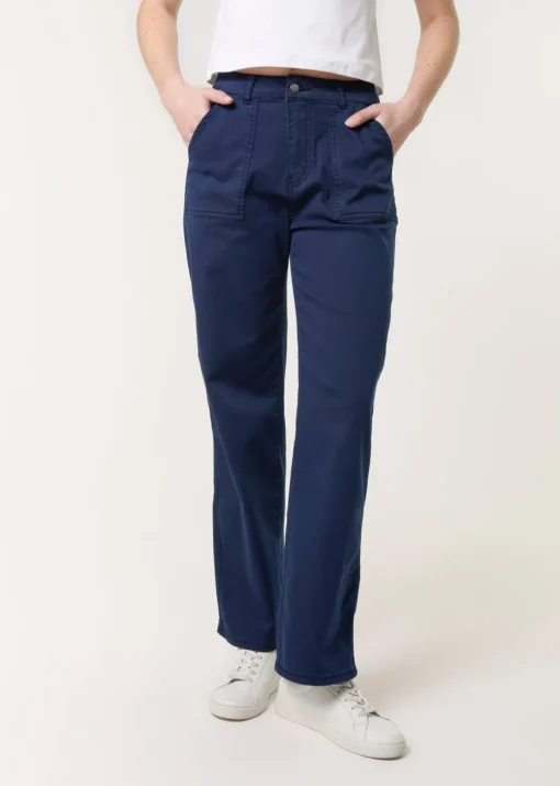 Blue Vanilla Navy Wide Leg Pocket Trouser