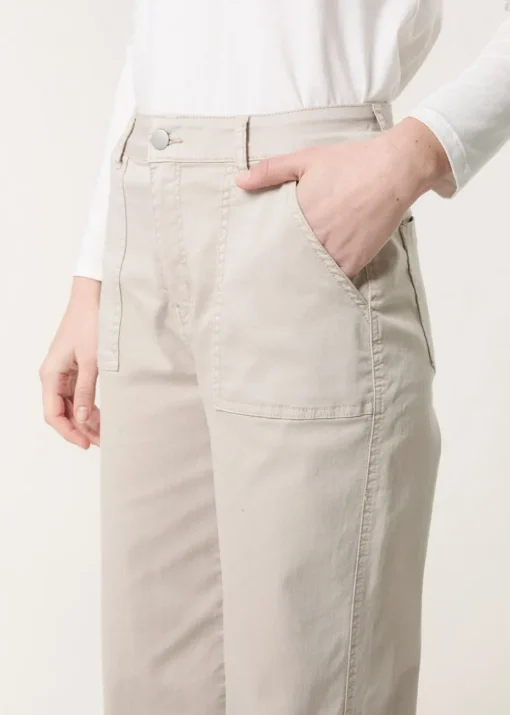 Blue Vanilla Sand Wide Leg Pocket Trouser