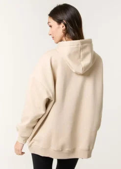 Blue Vanilla Stone Coffee Embroidered Hoodie