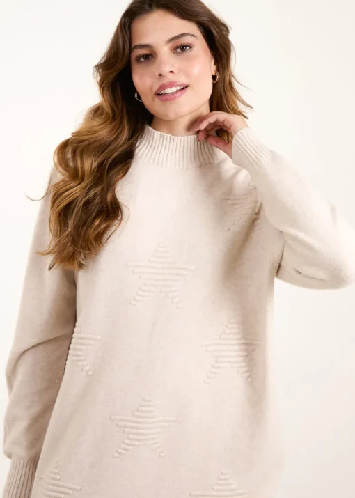 Blue Vanilla Stone Knitted Star Jumper + Trouser Set