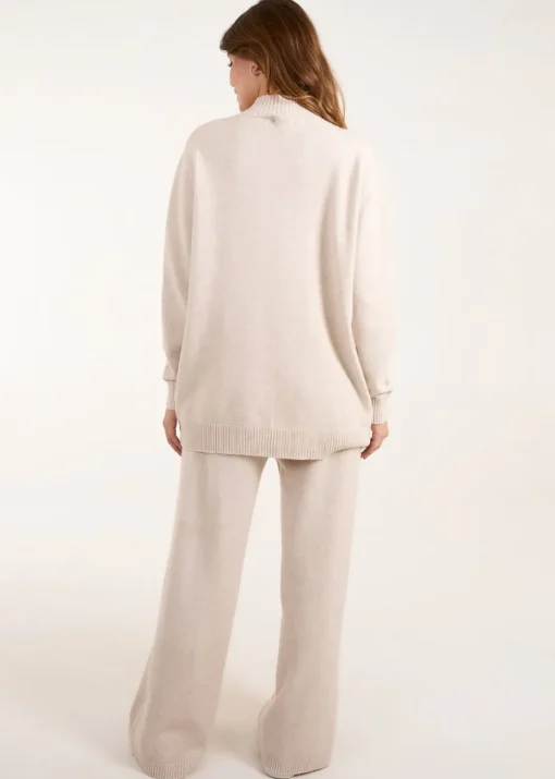 Blue Vanilla Stone Knitted Star Jumper + Trouser Set