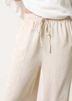 Blue Vanilla Stone Sparkle Wide Leg Trouser