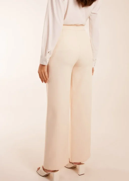Blue Vanilla Stone Wide Leg Suit Trousers