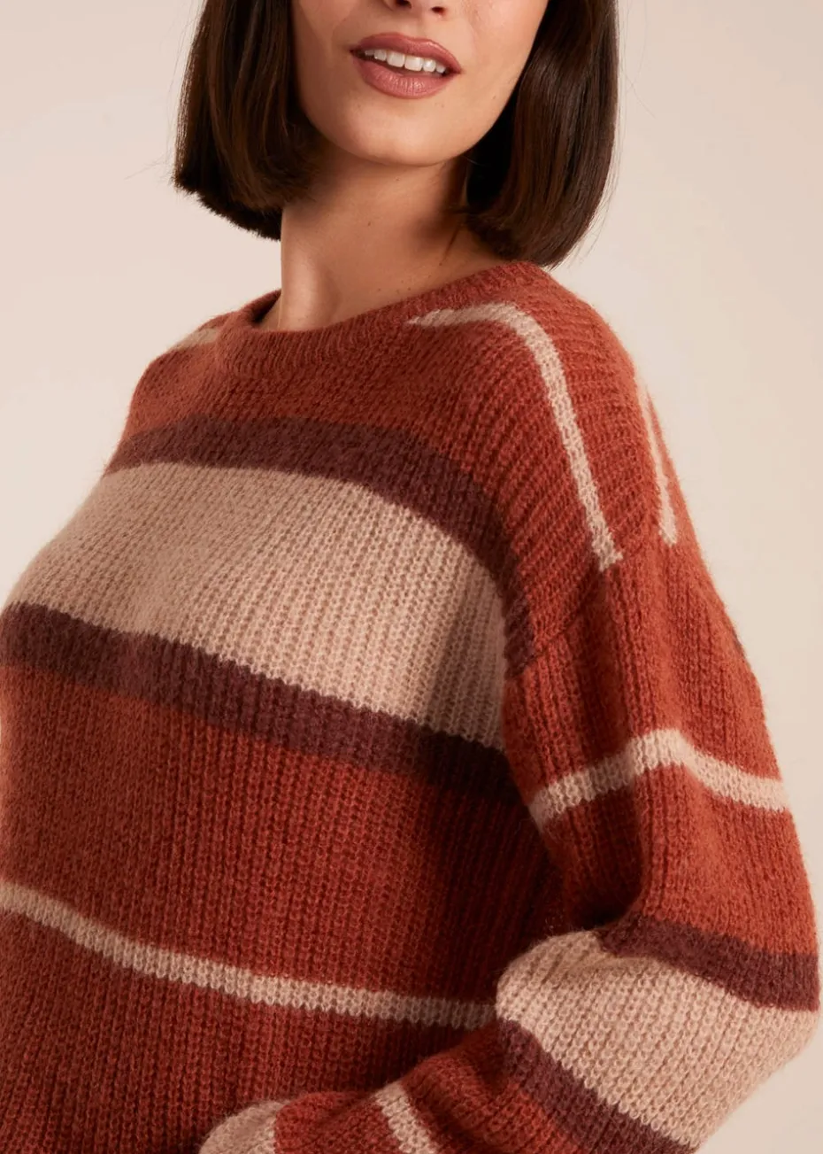 Blue Vanilla Striped Print Jumper