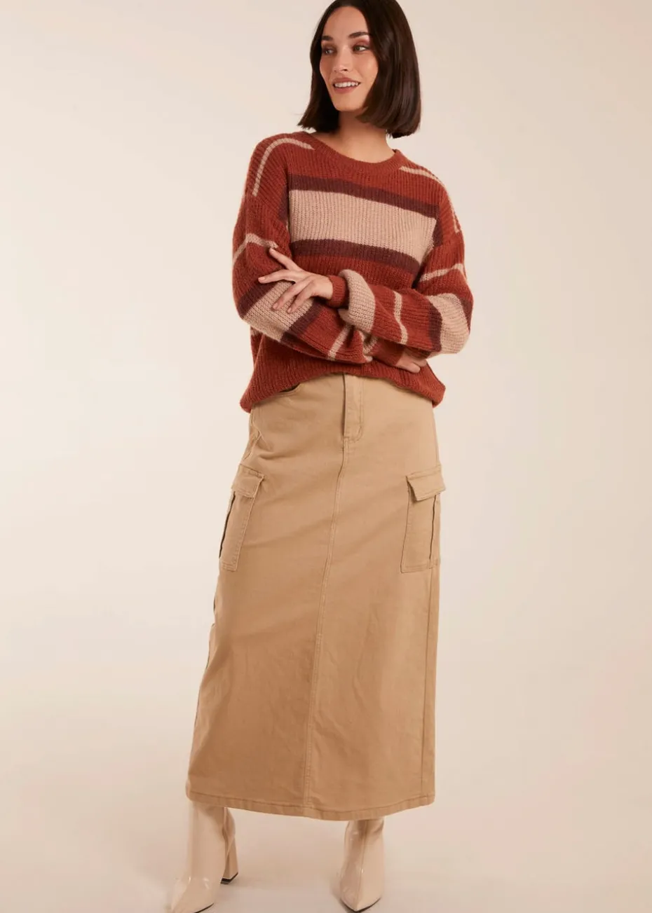 Blue Vanilla Striped Print Jumper