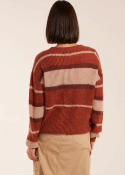 Blue Vanilla Striped Print Jumper