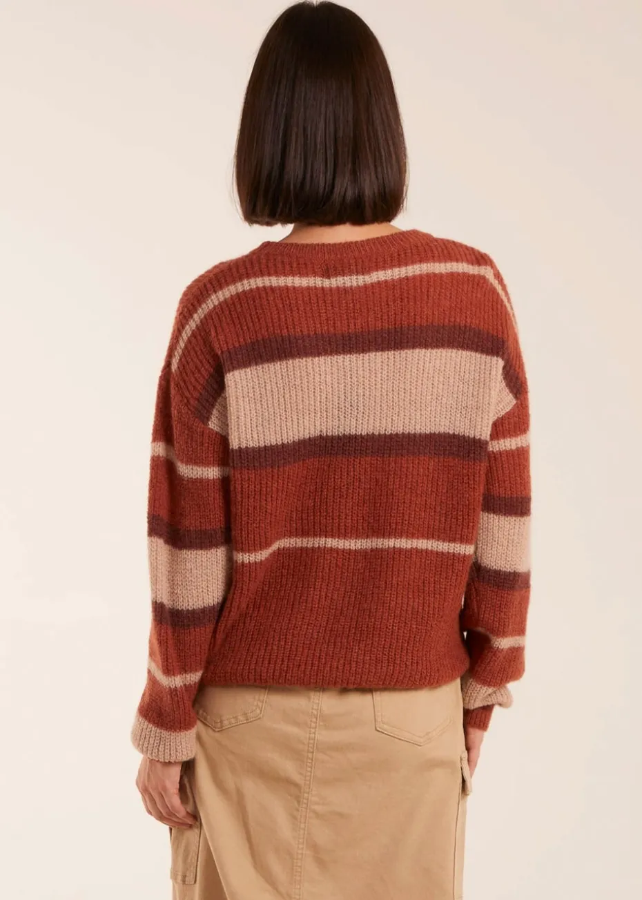 Blue Vanilla Striped Print Jumper