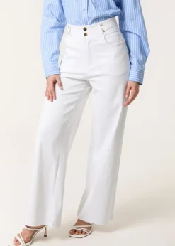 Blue Vanilla White High Waisted Jeans