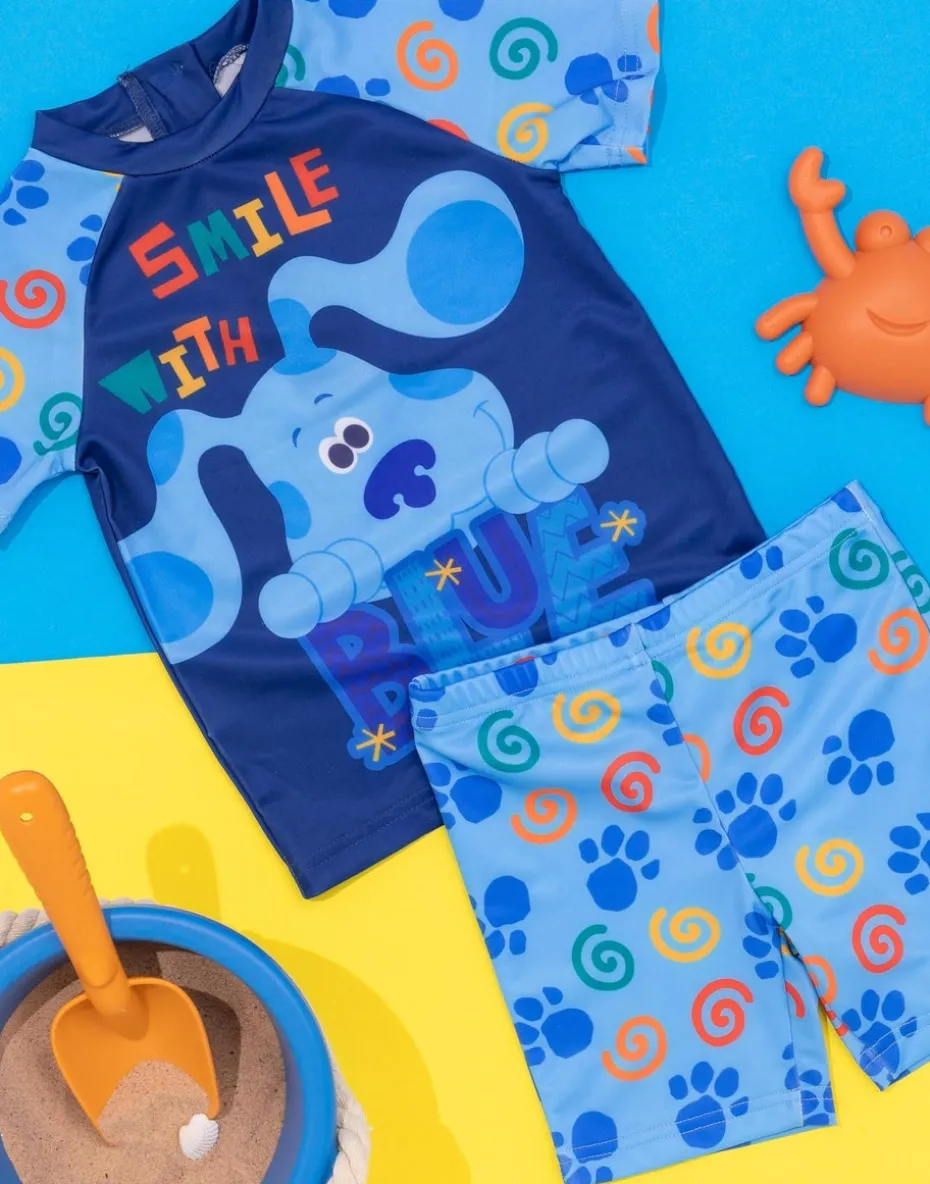 Blues Clues & You Kids 2 Piece Blue Swim Set (18 Months-6 Years)