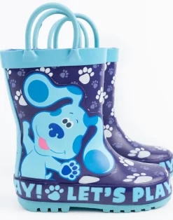 Blue's Clues & You! Boys Blue Let's Play Print Wellies (4 - 10 Younger)