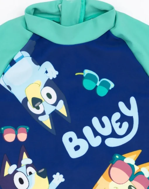 Bluey Boys Blue 1 Piece Surf Suit (18 Months-7 Years)