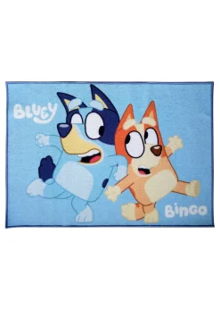 Bluey Rectangle Blue Rug