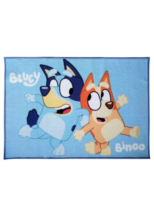 Bluey Rectangle Blue Rug
