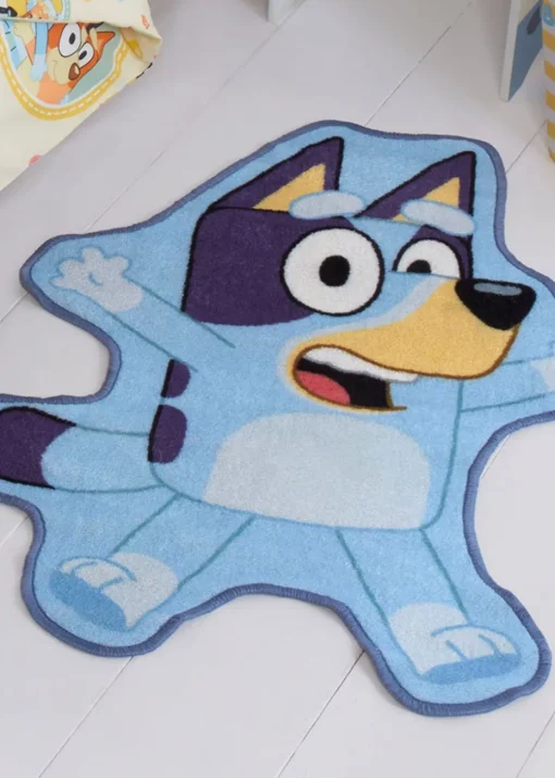 Bluey Shaped Blue Rug