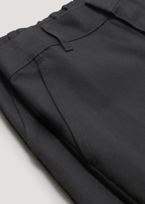 Boys 2 Pack Black Slim Fit School Trousers (3-16yrs)