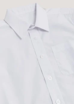 Boys 5 Pack White Short Sleeve School Shirts (4-16yrs)