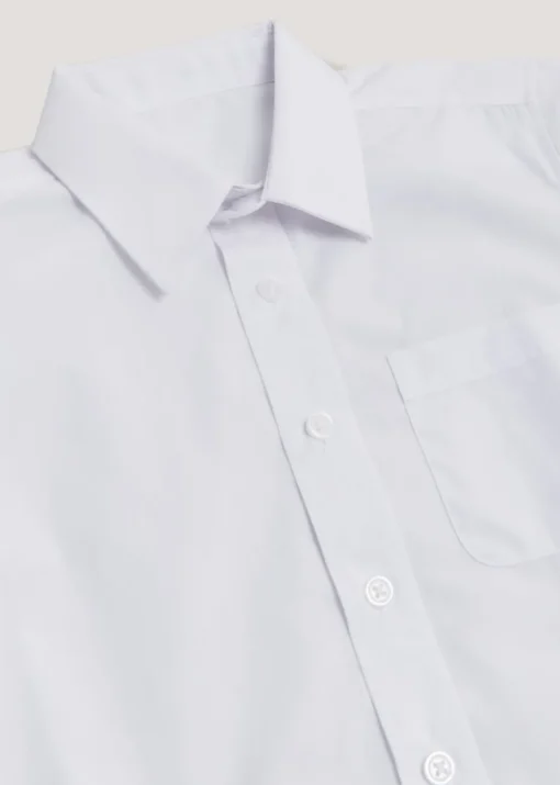 Boys 5 Pack White Short Sleeve School Shirts (4-16yrs)