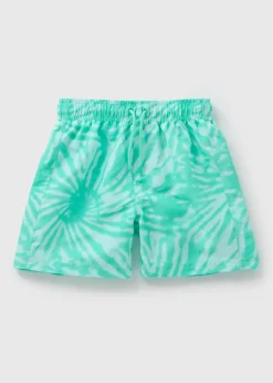 Boys Aqua Tie Dye Swim Shorts (1-7yrs)