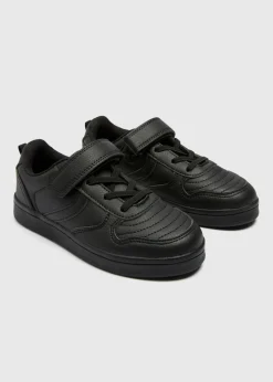 Boys Black Baseball School Trainers (Younger 10/11-Older 5/6)