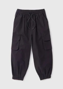 Boys Black Cargo Trousers (1-7yrs)