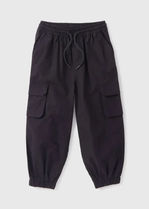 Boys Black Cargo Trousers (1-7yrs)