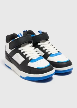 Boys Black High Top Trainers