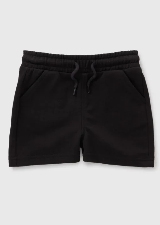 Boys Black Jogger Shorts (1-7yrs)