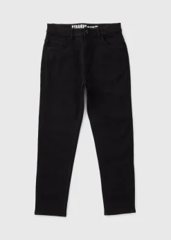 Boys Black Straight Fit Jeans (7-15yrs)