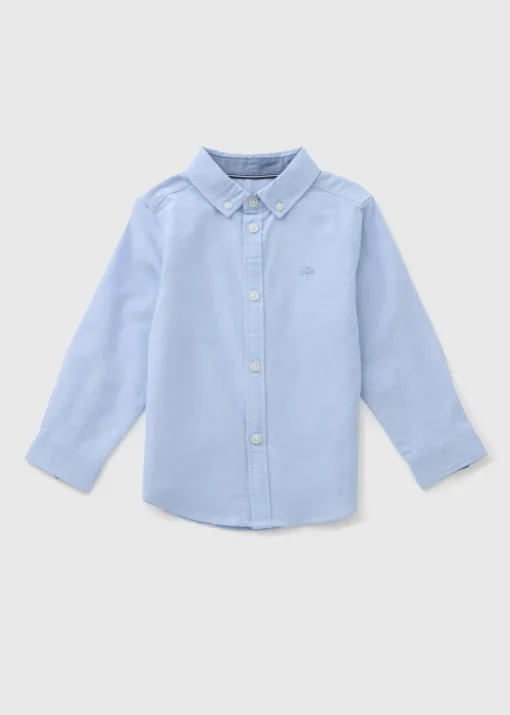 Boys Blue Long Sleeve Oxford Shirt (1-7yrs)