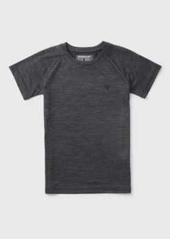 Boys Charcoal Sports T-Shirt (7-15yrs)