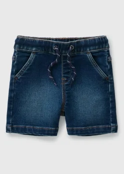 Boys Dark Wash Denim Shorts (1-7yrs)