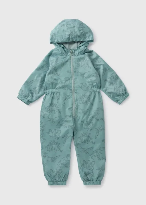 Boys Green Dino Puddle Suit (1-7yrs)