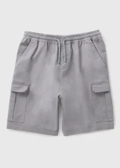 Boys Grey Cargo Shorts (7-15yrs)