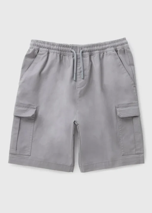 Boys Grey Cargo Shorts (7-15yrs)