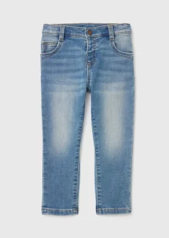 Boys Light Wash Knitted Skinny Jeans (1-7yrs)