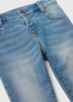 Boys Light Wash Knitted Skinny Jeans (1-7yrs)