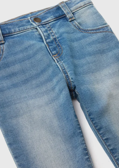 Boys Light Wash Knitted Skinny Jeans (1-7yrs)