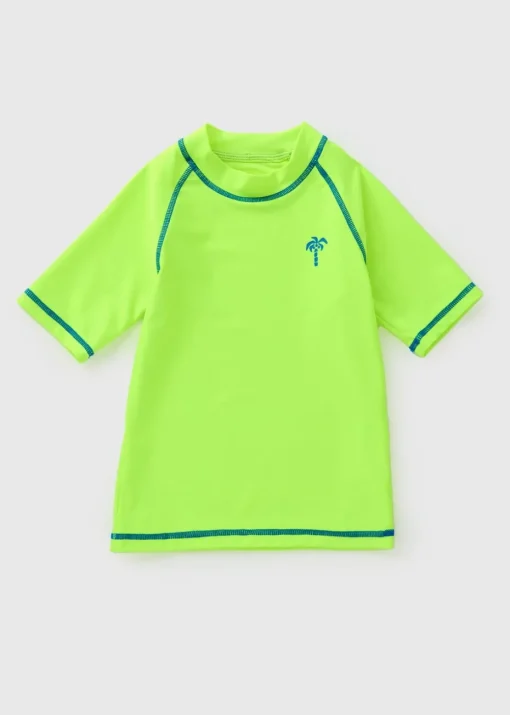 Boys Lime Rash Vest (7-15yrs)