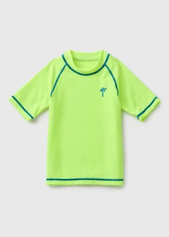 Boys Lime Rash Vest (1-7yrs)