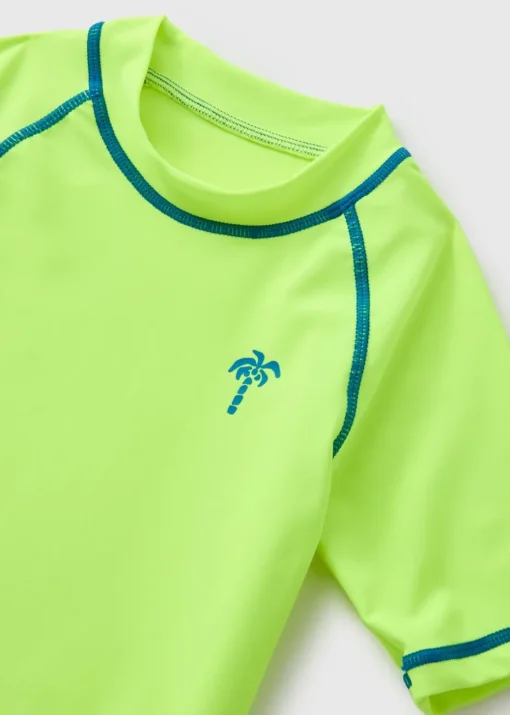 Boys Lime Rash Vest (1-7yrs)
