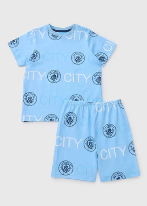 Boys Manchester City Blue Pyjama Set (4-13yrs)