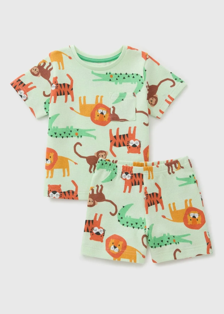 Boys Mint Jungle Pyjama Set (1-7yrs)