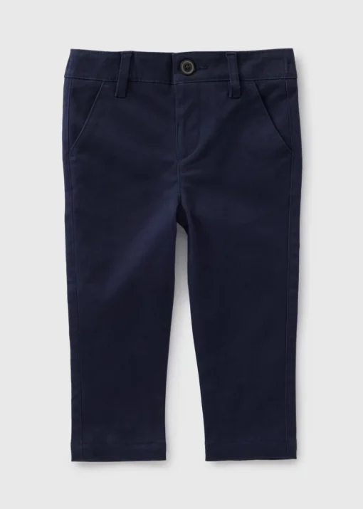 Boys Navy Chinos (1-7yrs)