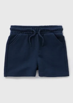 Boys Navy Jogger Shorts (1-7yrs)