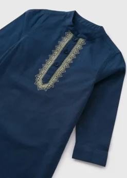 Boys Navy Kurta Shirt (1-7yrs)