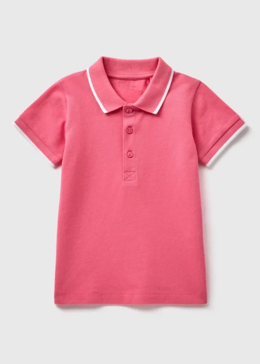 Boys Pink Casual Polo Shirt (1-7yrs)