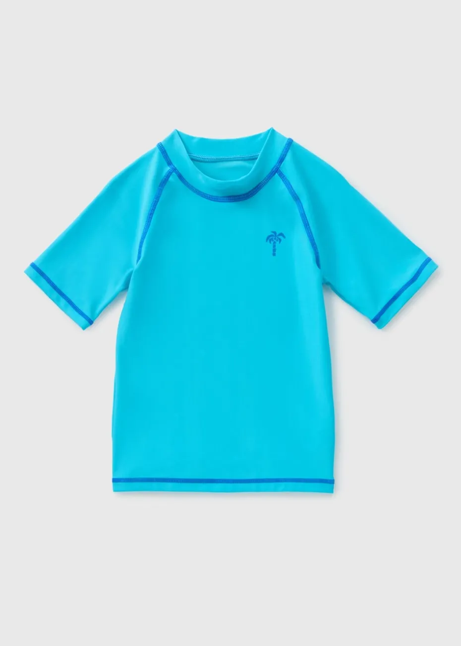 Boys Turquoise Rash Vest (1-7yrs)